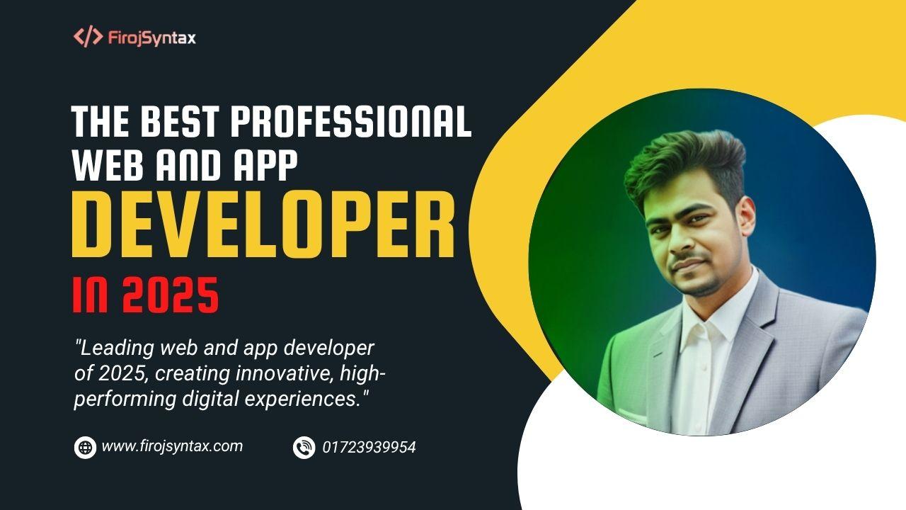 The Best professional Web And App Developer In 2025